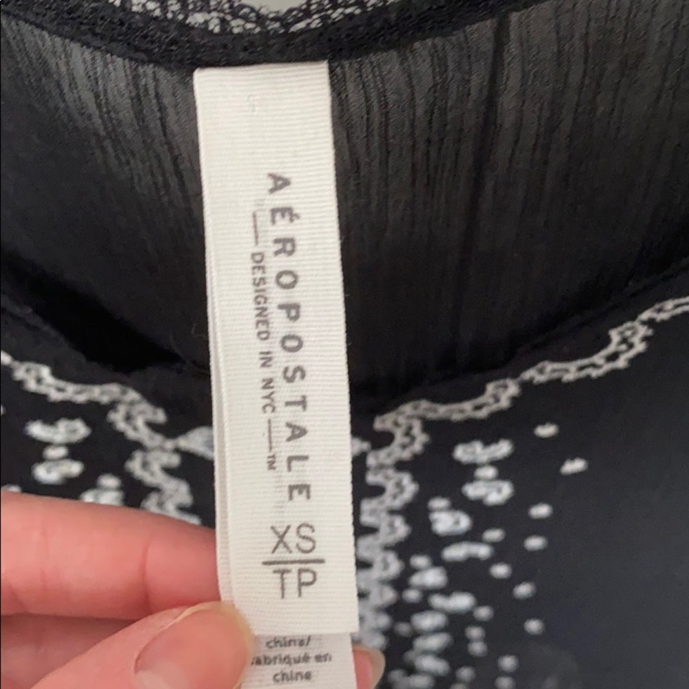Aeropostale Black, Pink, and White Tank Top - Picture 4 of 4